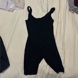 JLUXLABEL Black Scoop Neck onesie